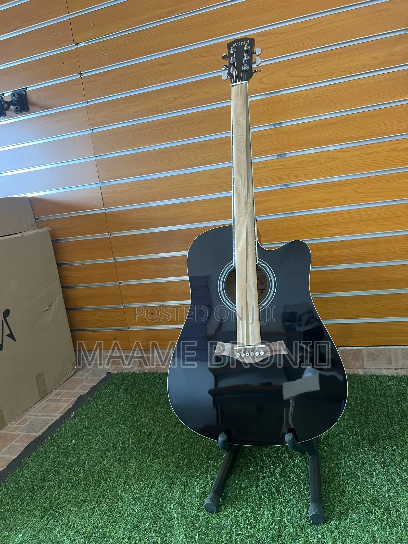 Black Semi Acoustic Guitar