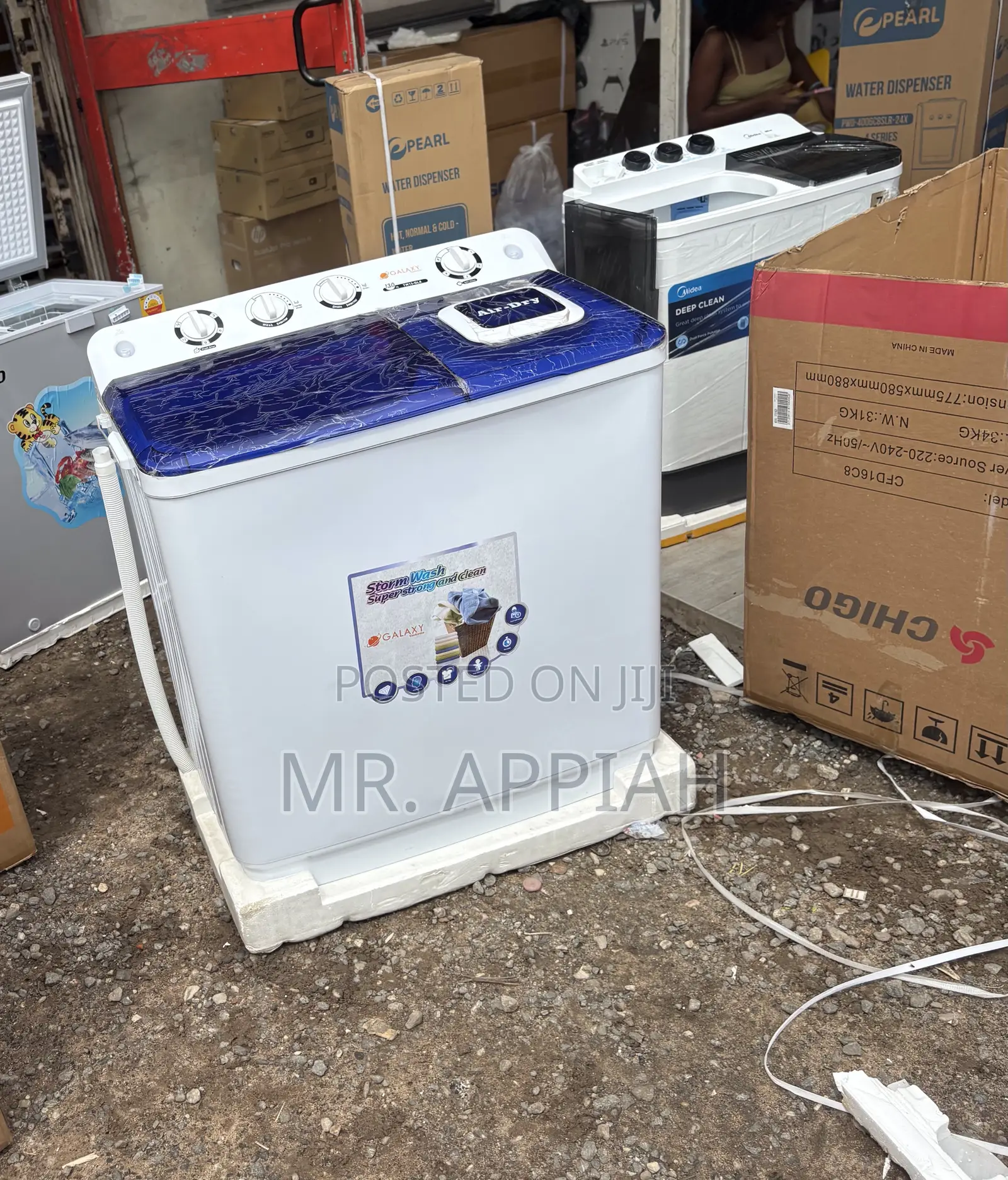 Super Durable Galaxy 13kg Semi-Automatic Top Load Washing Machine