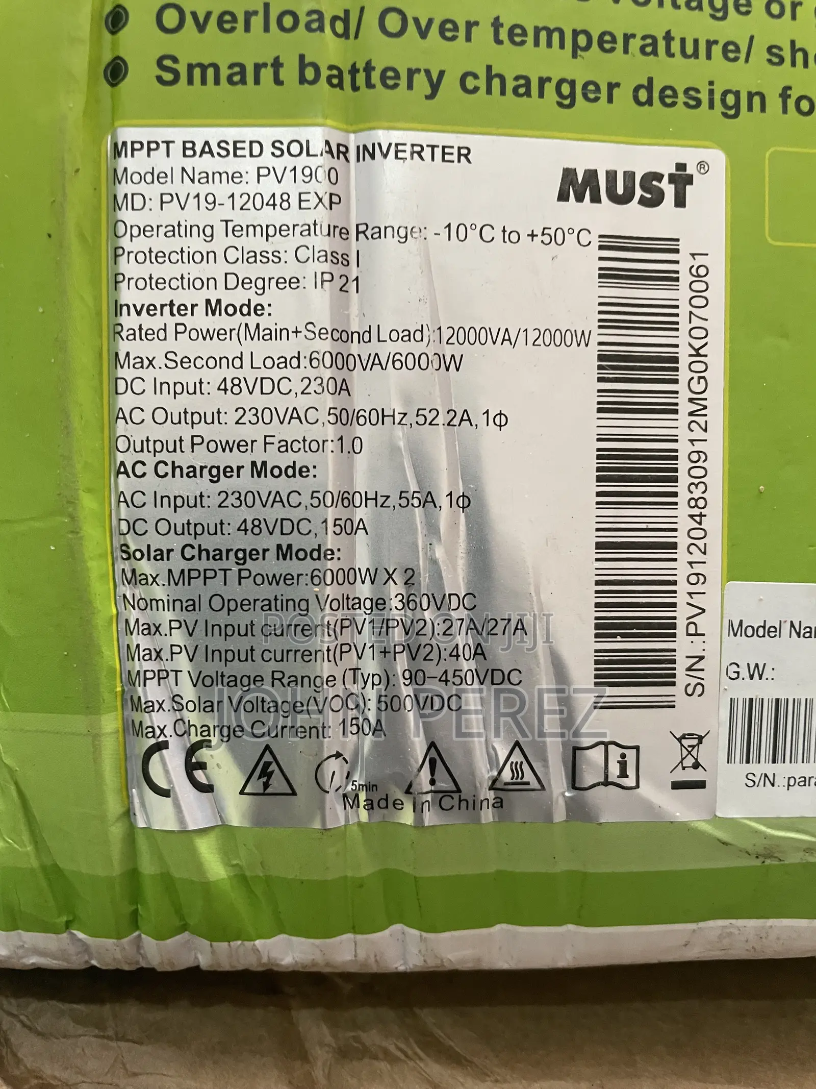 12kw Must Hybrin Inverter
