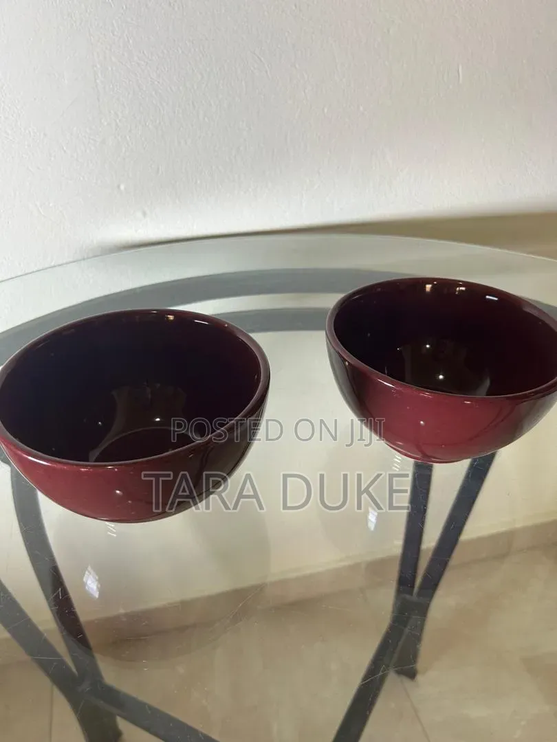 Burgundy Ceramic Bowls