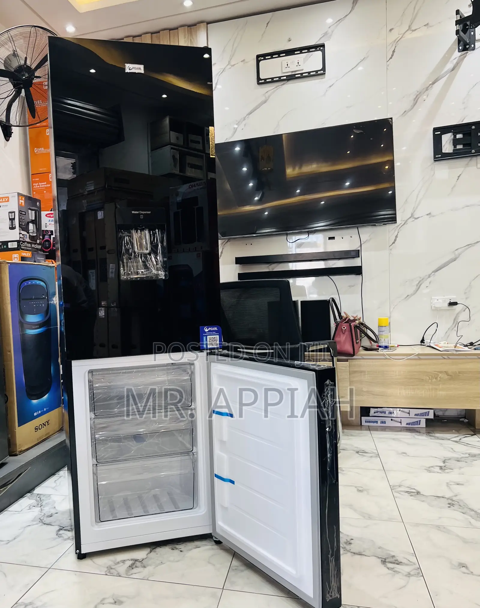 Order Classic Pearl Bottom Mount Freezer Fridge(Mirror)