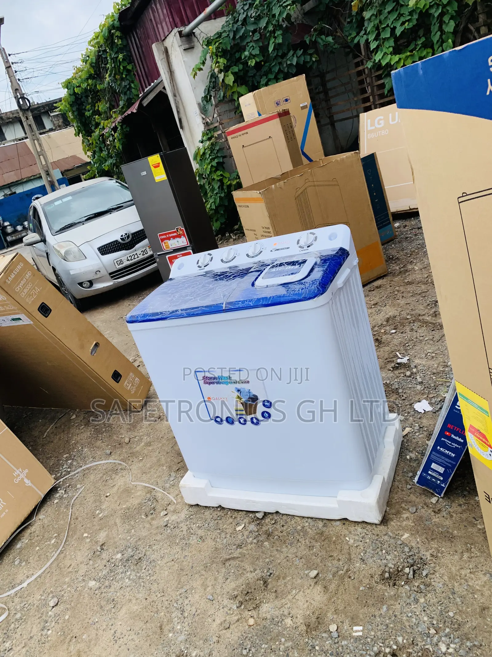 Lastest White Galaxy 13kg Semi-Automatic Twin Tub Washing Machine