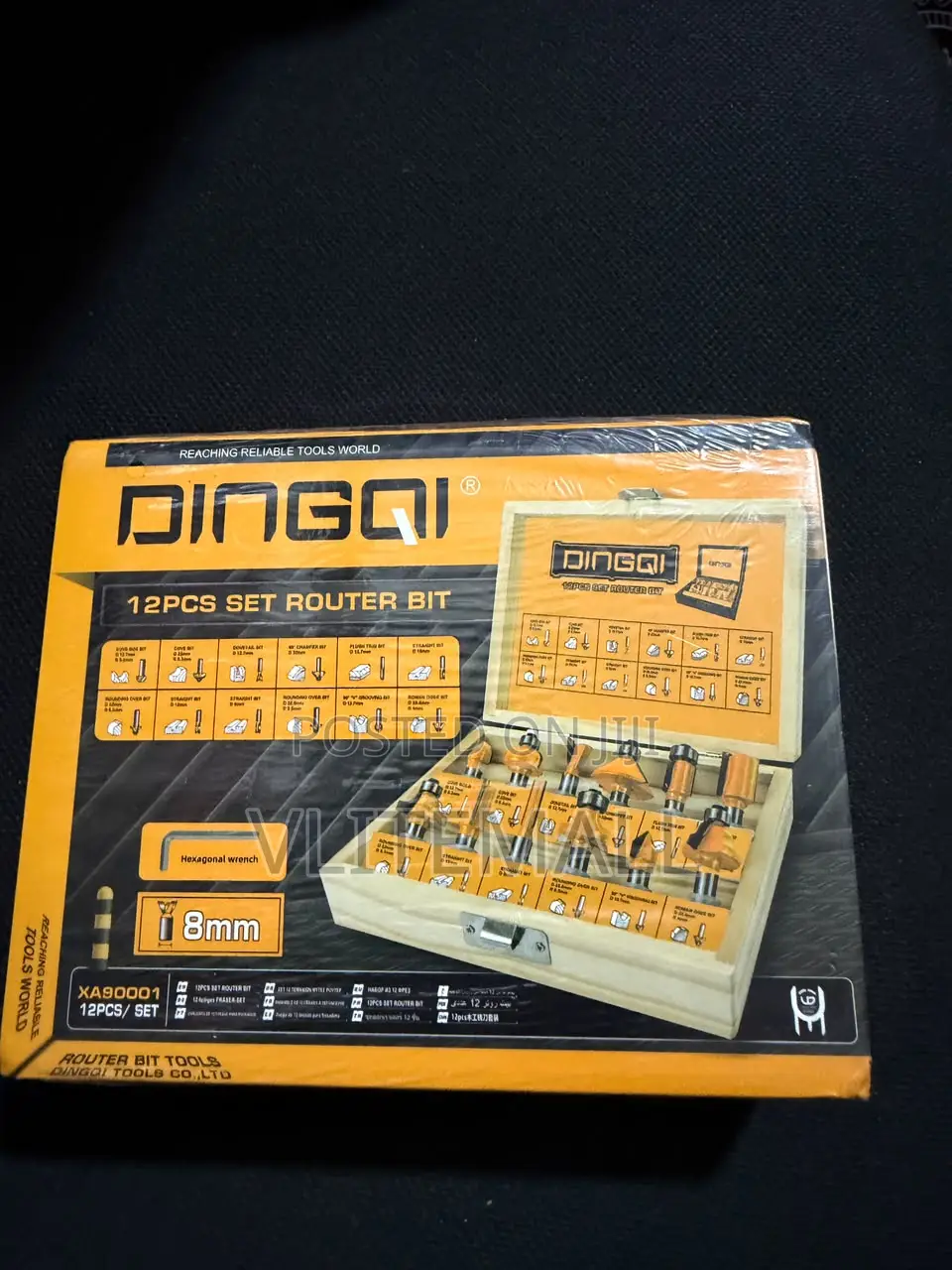 Dingqi 12-Piece Router Bit Set AKRT1211