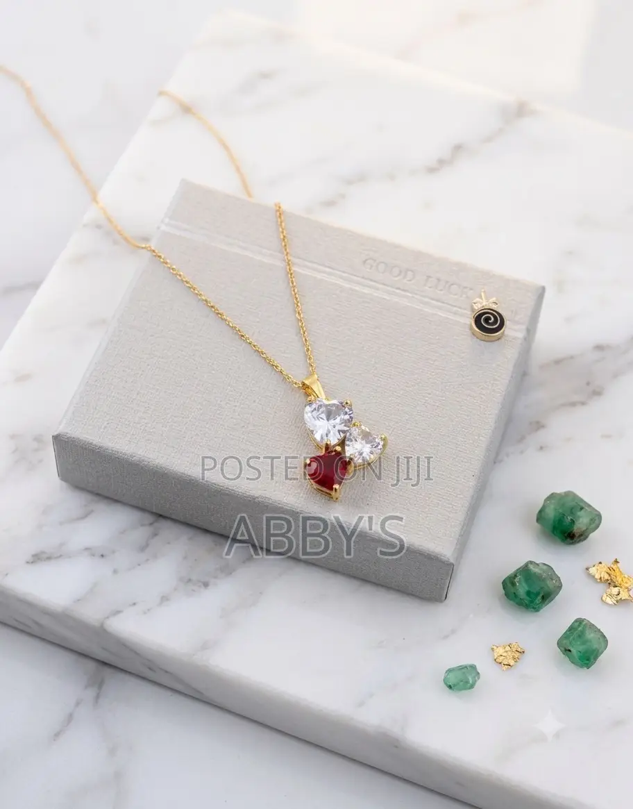 Charming Two-Heart Love Pendant Necklace