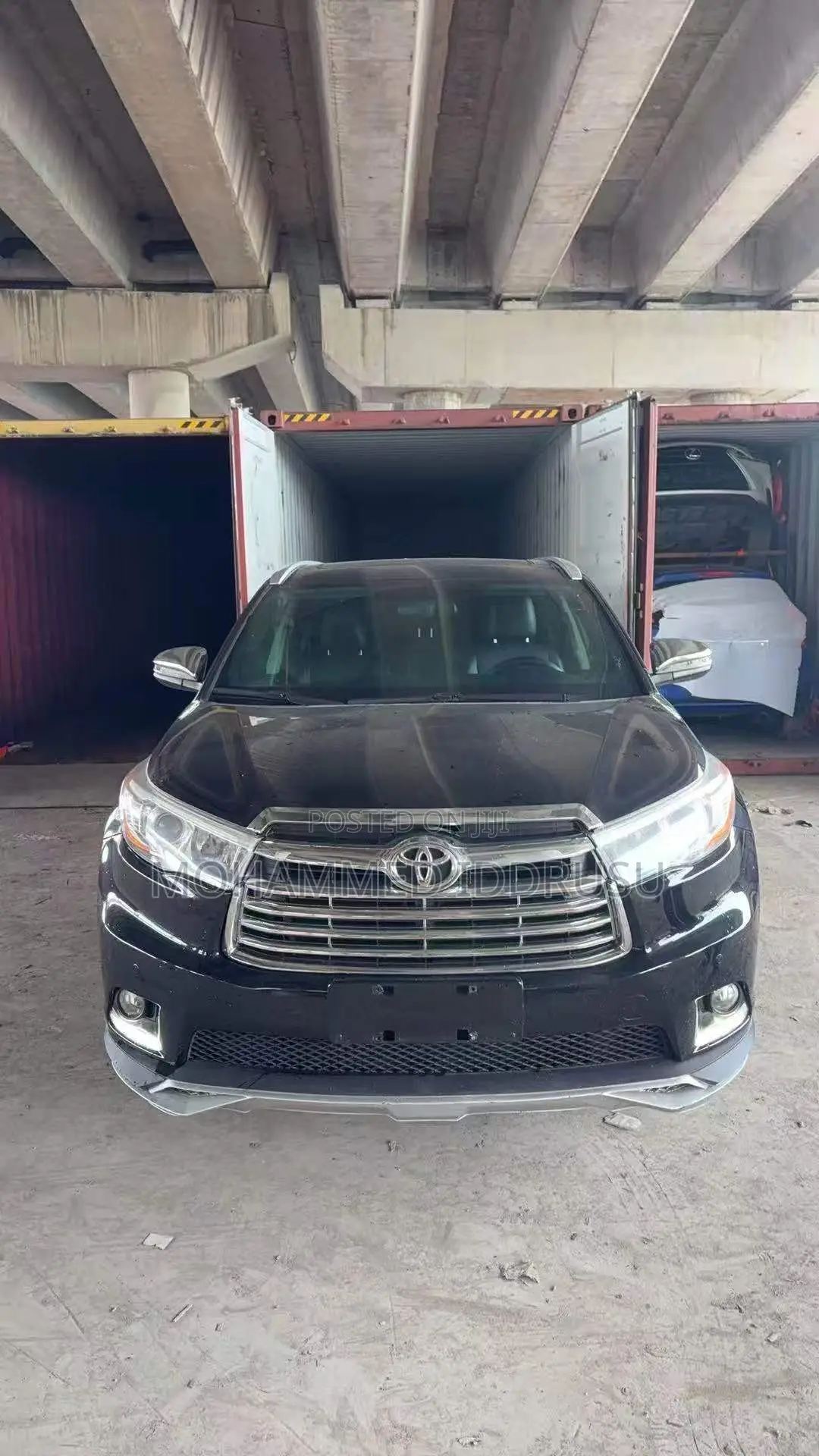 Toyota Highlander XLE 4x4 V6 (3.5L 6cyl 8A) 2017 Black
