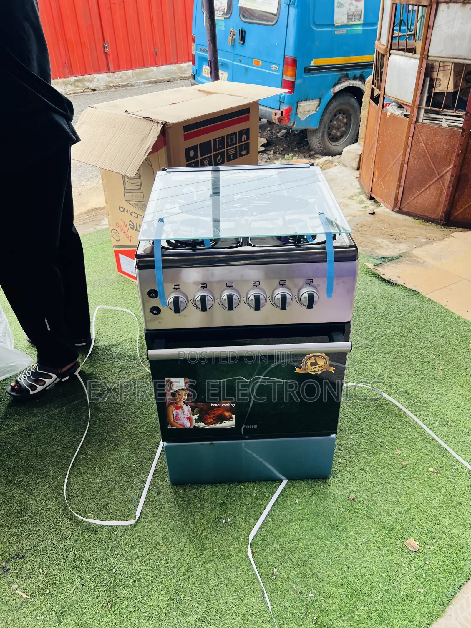 Call for the New Line Gas Cooker Oven Sliver 4b 50/60
