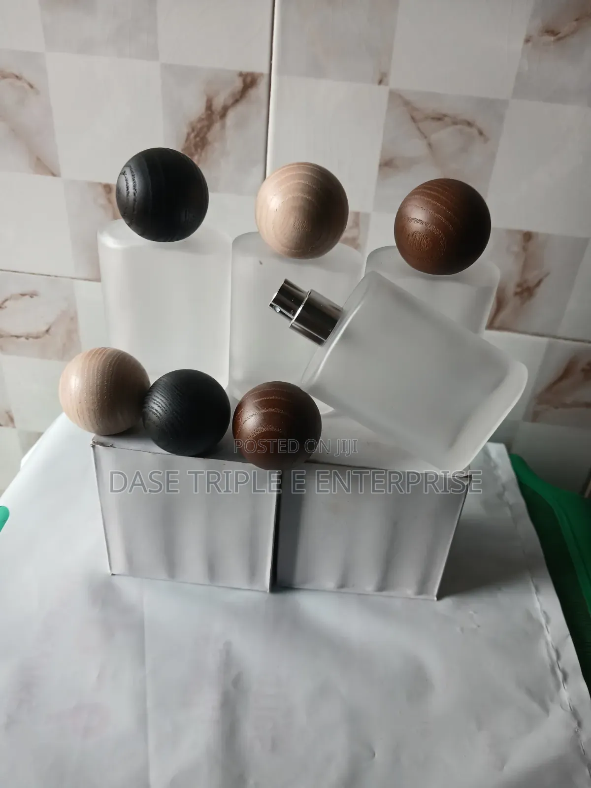 50ml Empty Frost Bottle Wooden Cap