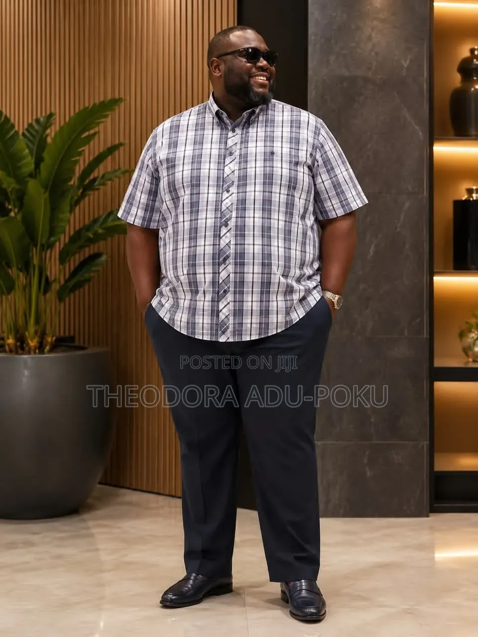 Men Plus Sizes Short Sleeves Shirts