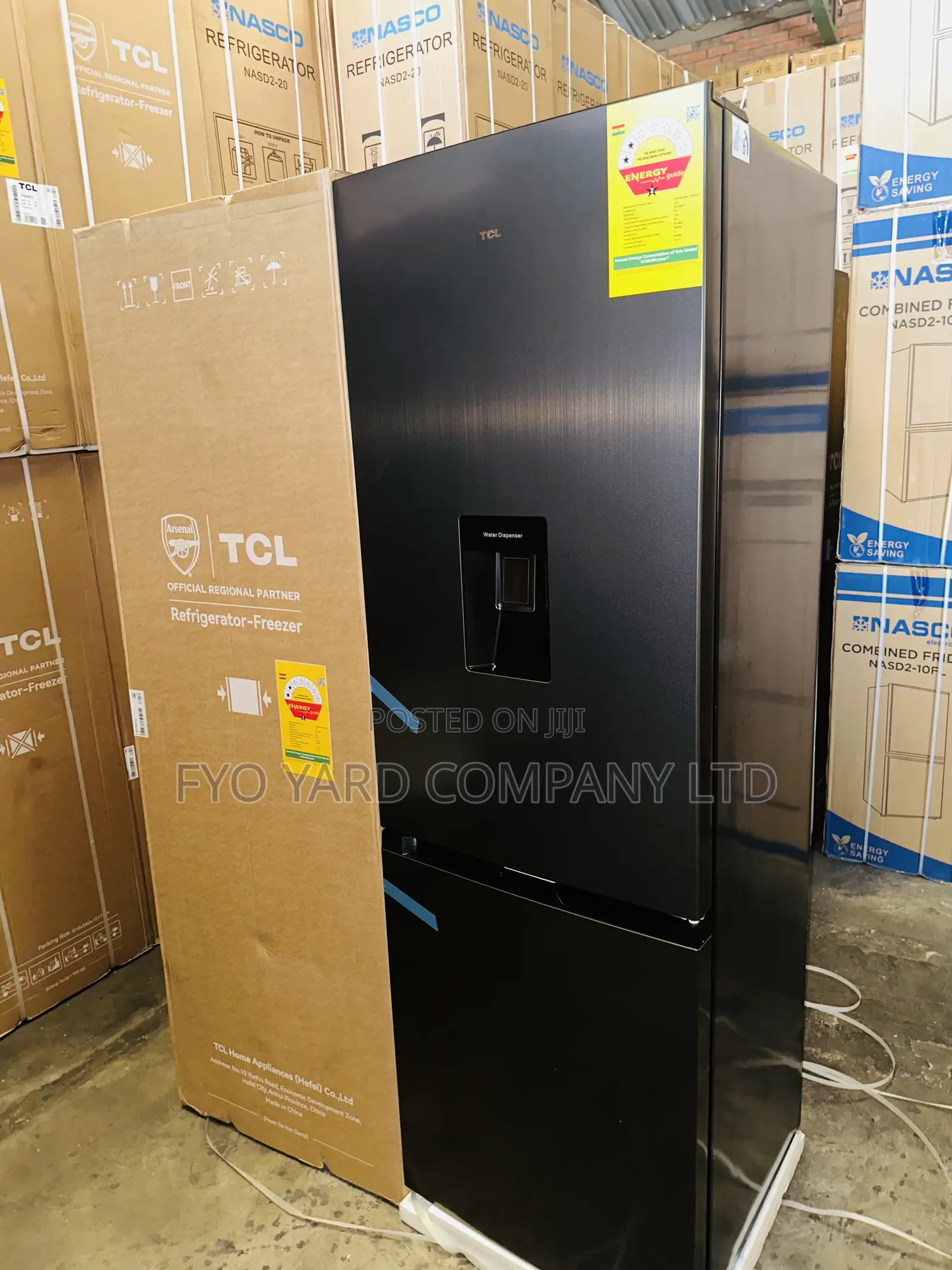 Superior Cooling TCL 309liters Bottom Refrigerator With Dispenser