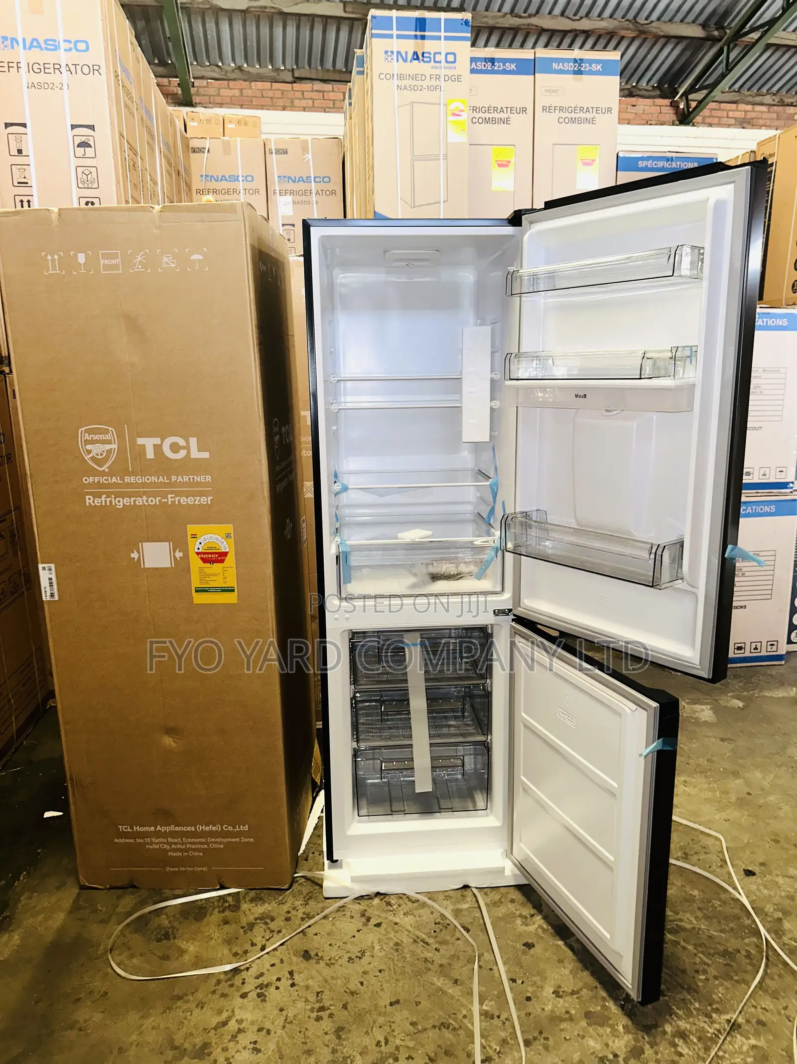 Superior Cooling TCL 309liters Bottom Refrigerator With Dispenser