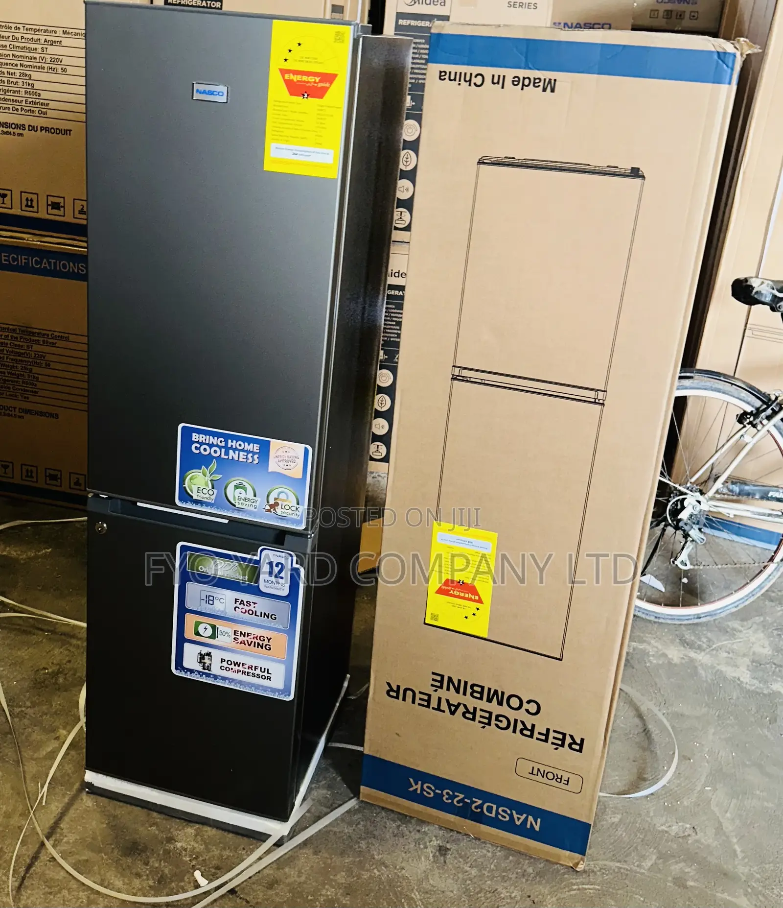 Keep Frozen With Nasco Double Door 170L Fast Cooling Refrigerator