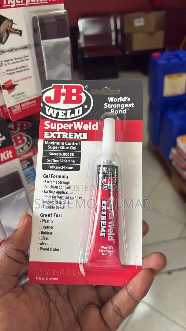 J-B Weld Superweld Extreme, Instant Adhesive Super Glue Gel for Metals
