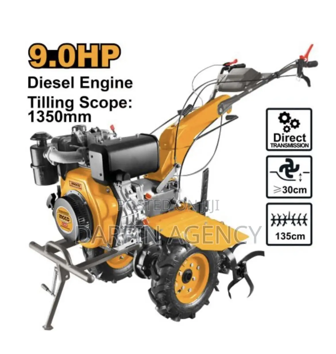 Power Tiller - 9.0 HP