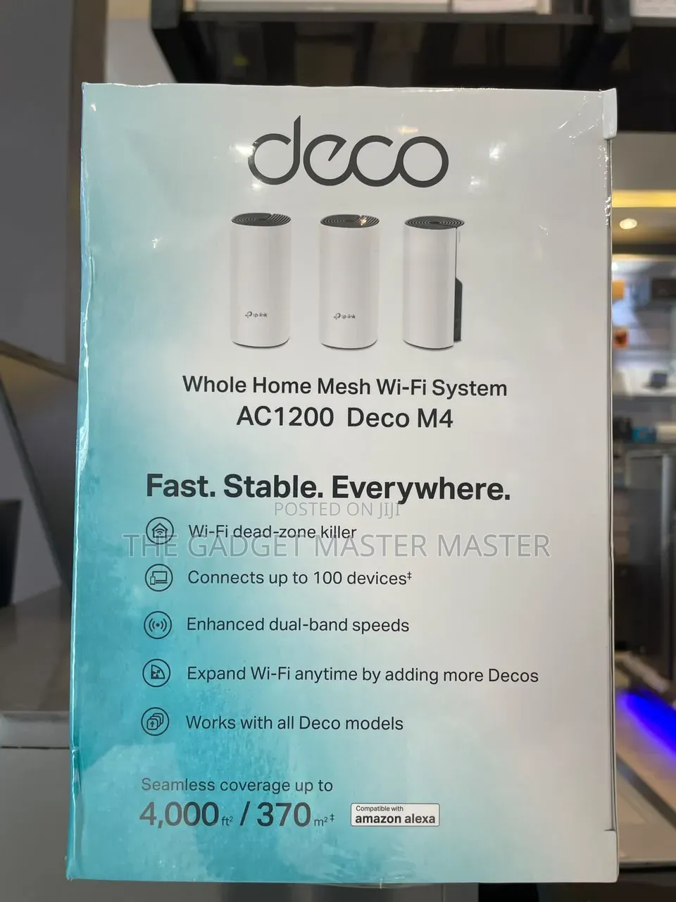 TP-Link Deco M4 Ac1200 Tri-Band Gigabit 3-Piece Mesh Wifi System