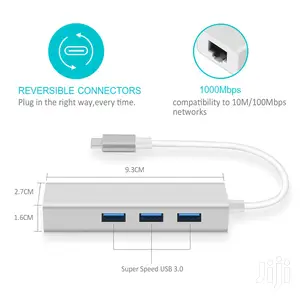 Type C Hub With Ethernet Adaptor