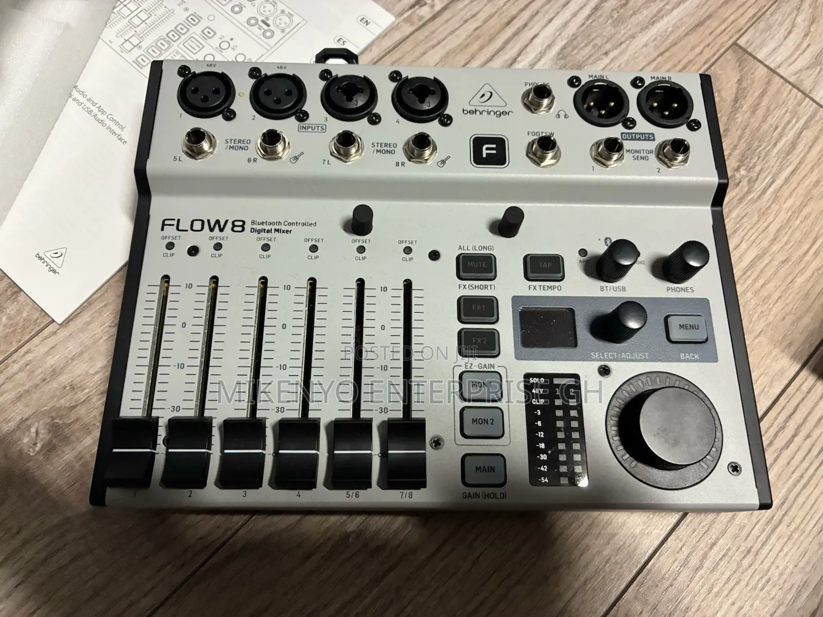 Behringer Digital Mixer 8-Channel USB Audio Interface With Bluetooth