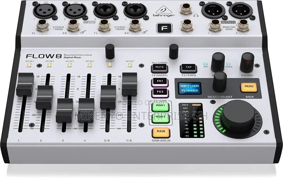 Behringer Digital Mixer 8-Channel USB Audio Interface With Bluetooth