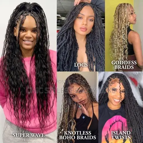 Human Hair Blend Crochet Braids Encore La Vie Wet N Wavy French Bulk