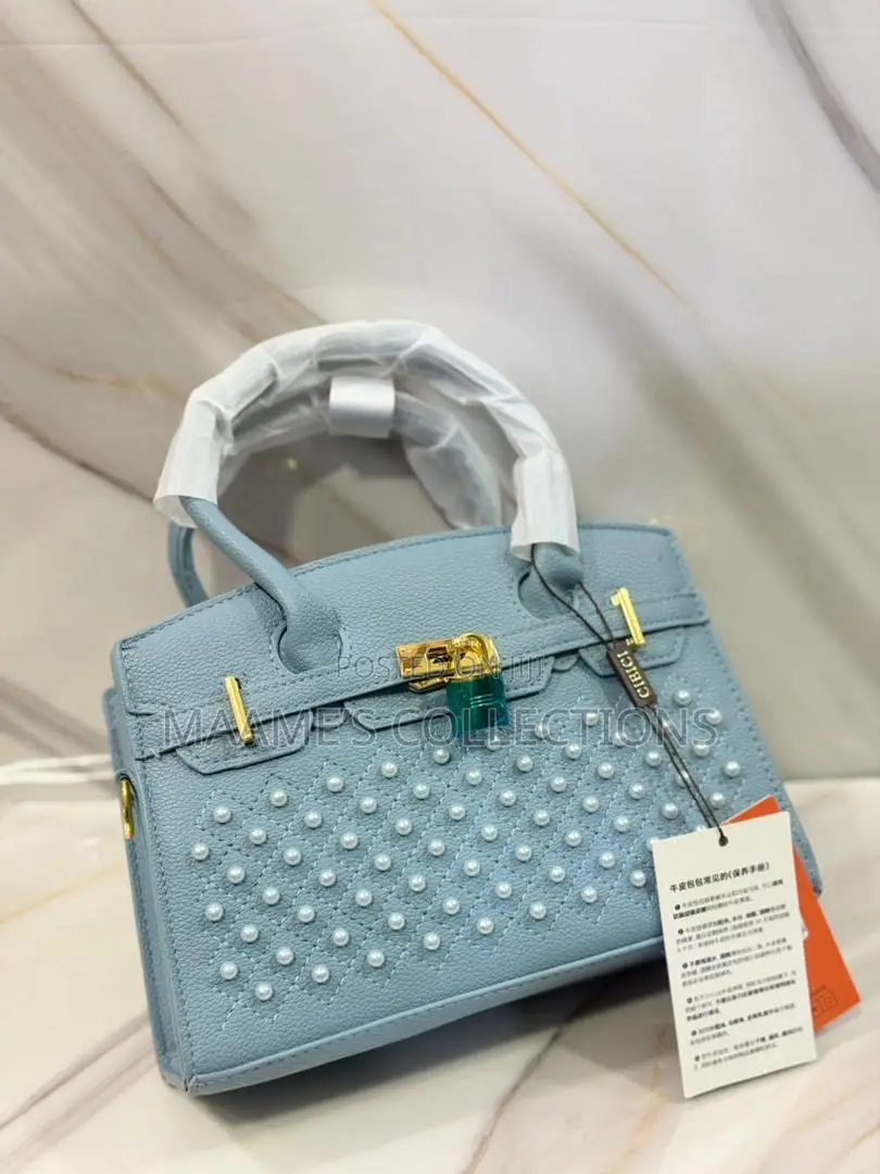 Luxury Studded Top Handle Handbag With Detachable Shoulder Strap