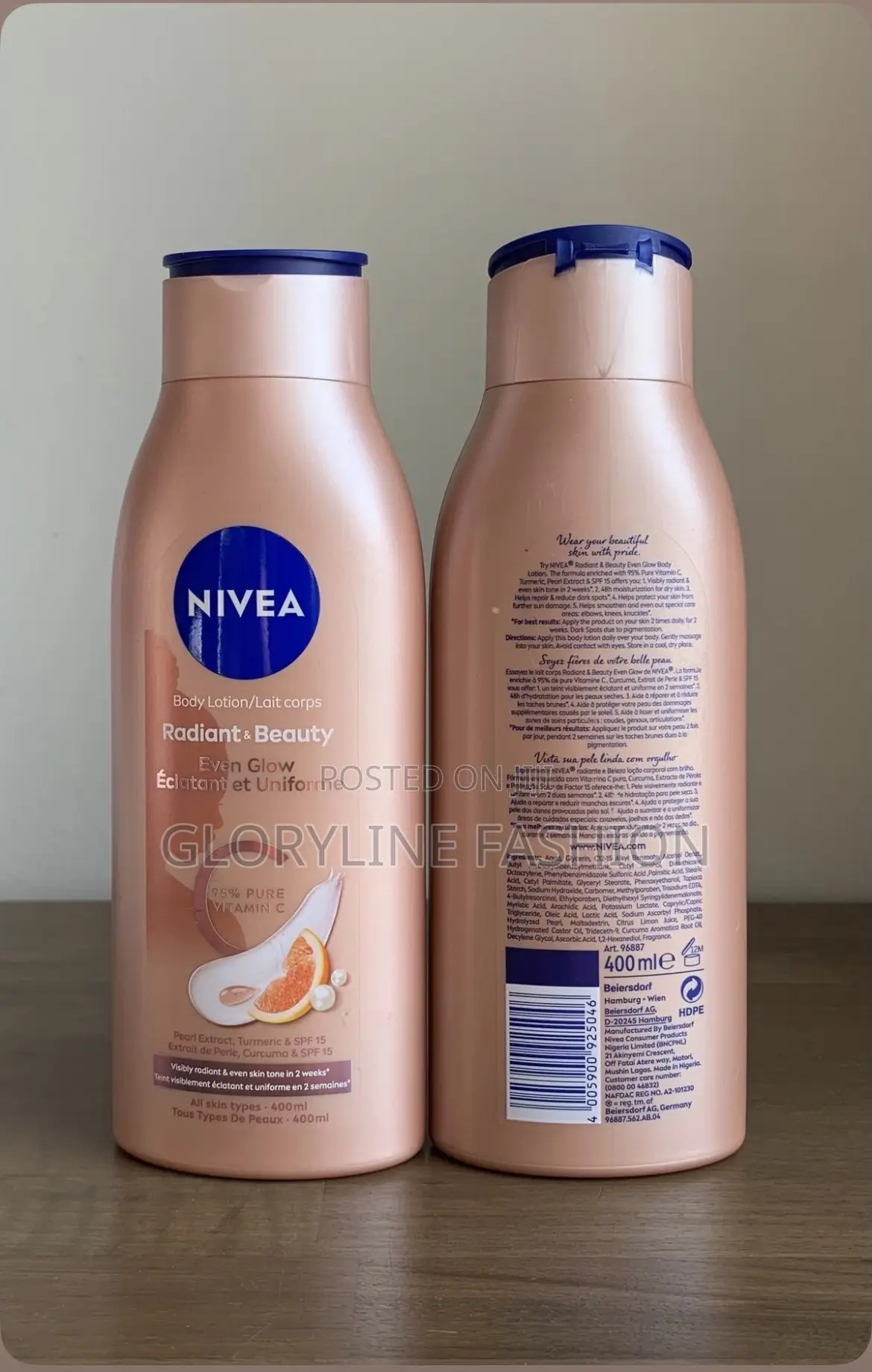 Nivea Vitamin C Radiant and Beauty Lotions