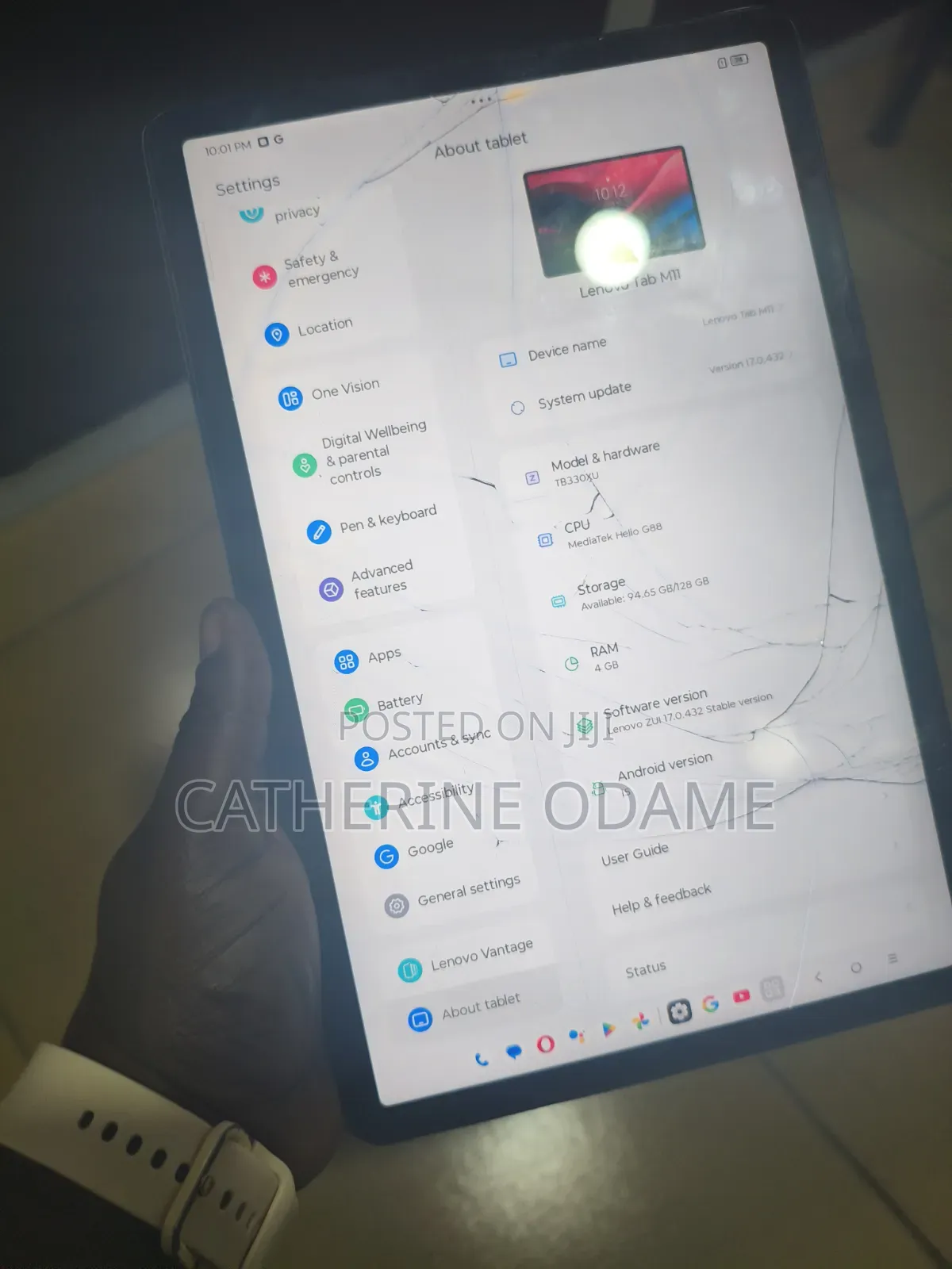 Lenovo Tab M11 128 GB Black