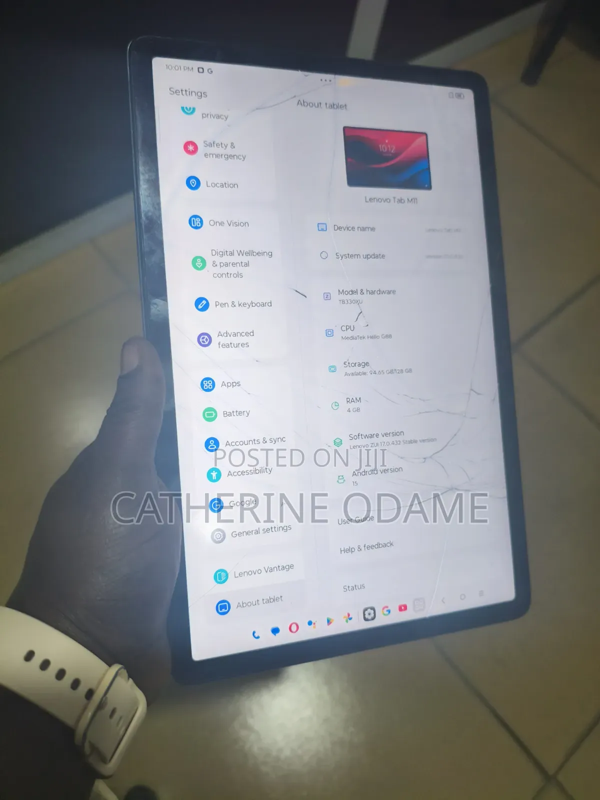 Lenovo Tab M11 128 GB Black
