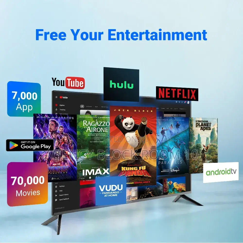 85 Inch Android 15 Smart Uhd Led TV Wifit (Delivery Before Payment)