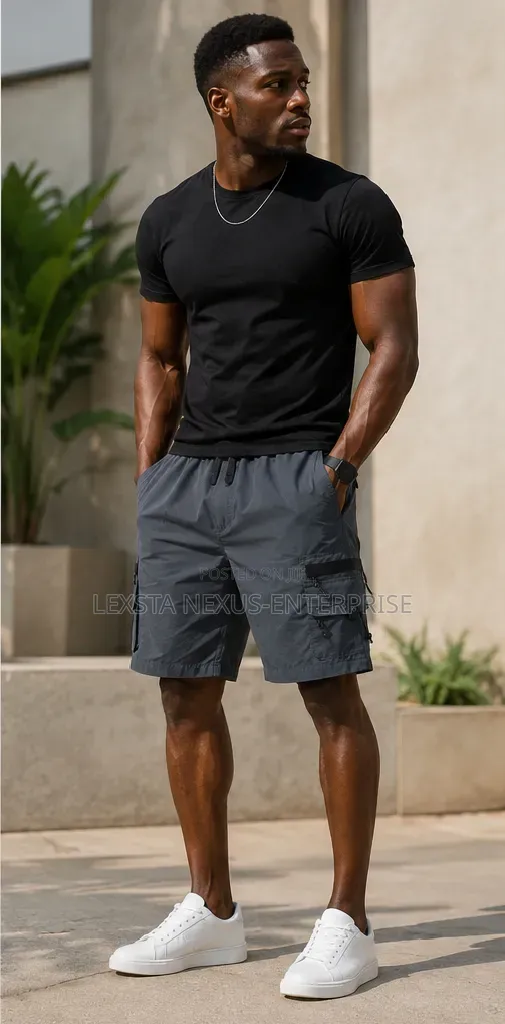 Dar Grey Cargo Shorts