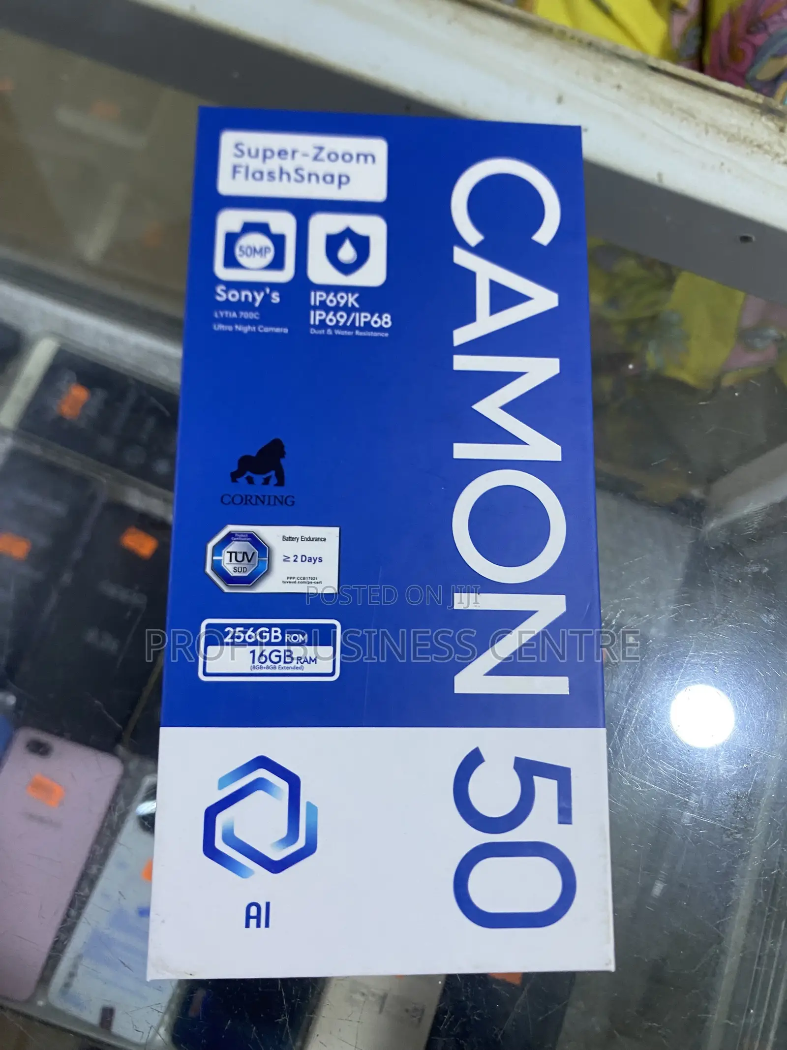New Tecno Camon 50 256 GB Black