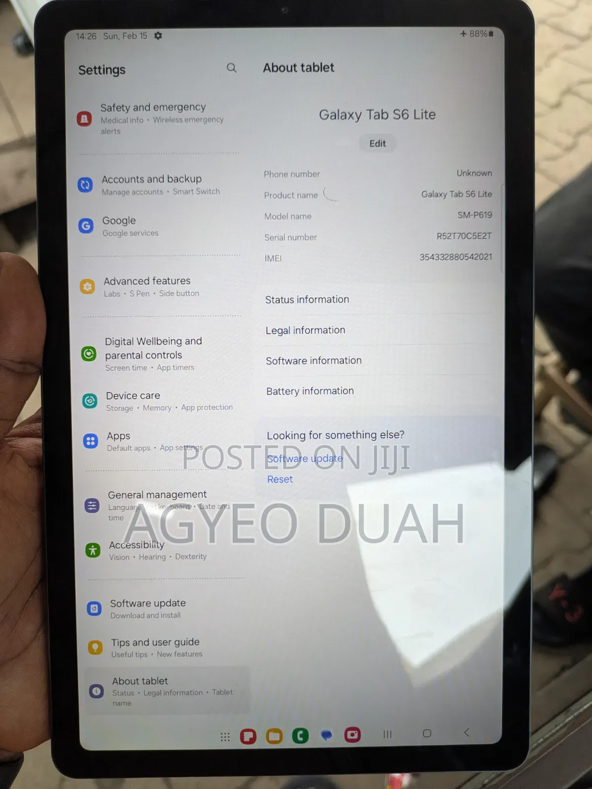 New Samsung Galaxy Tab S6 Lite 128 GB Gray