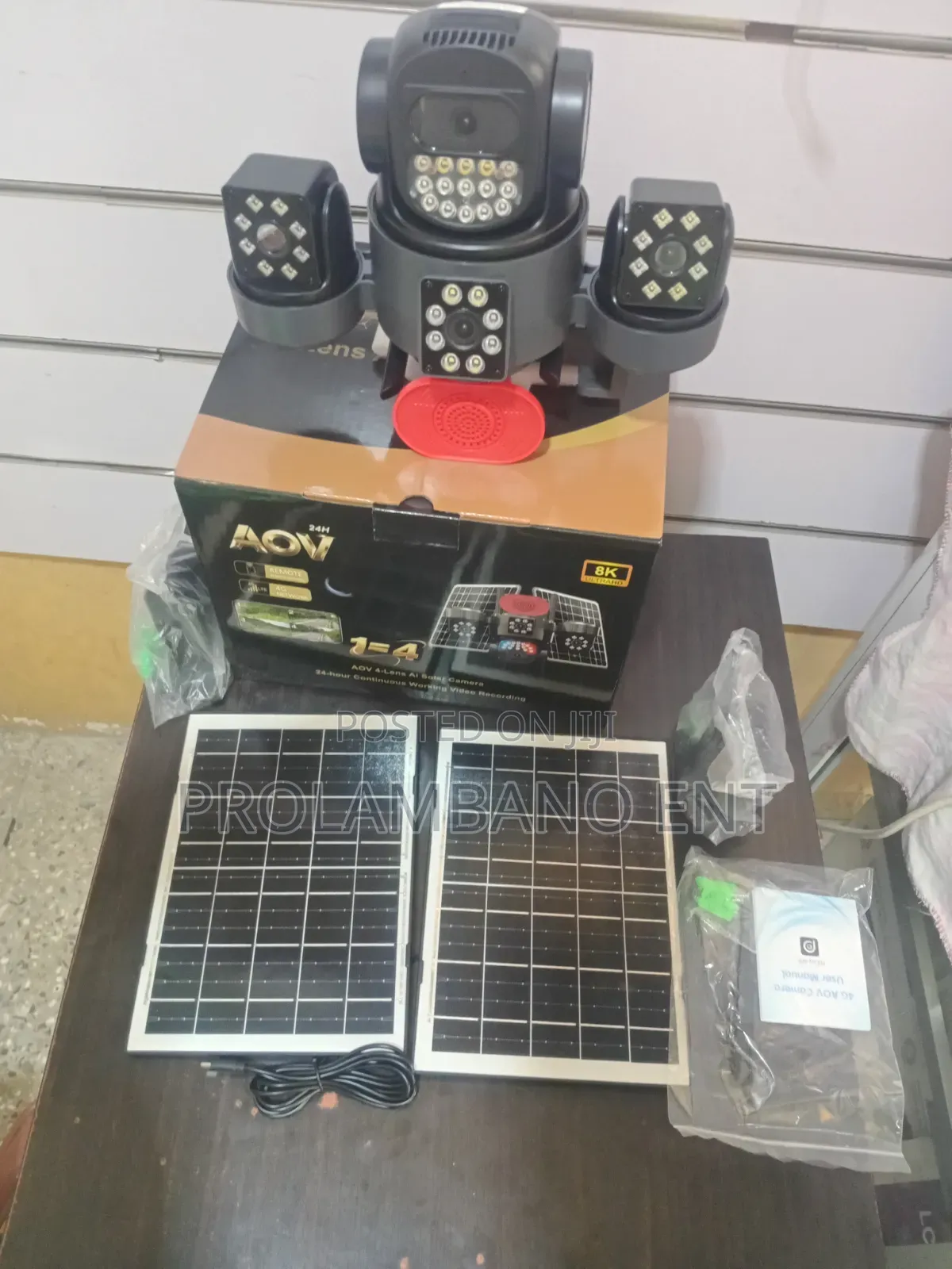 AOV 4in1Ai Solar Camera With Siren