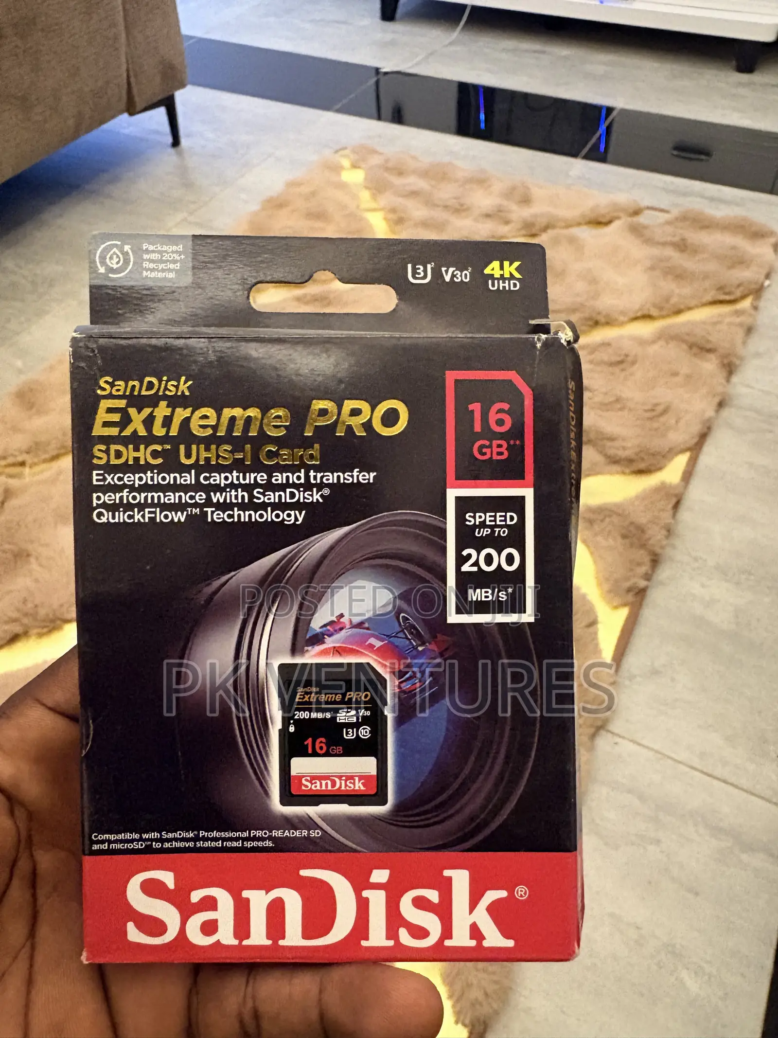 Extreme Pro 16GB Sd Card for Camera