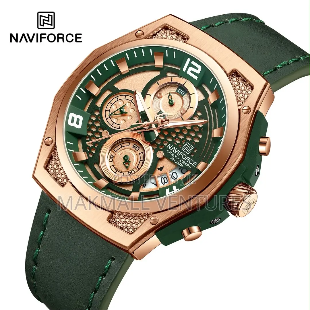 Naviforce Chronograph Men Leather Watch (NF8051)