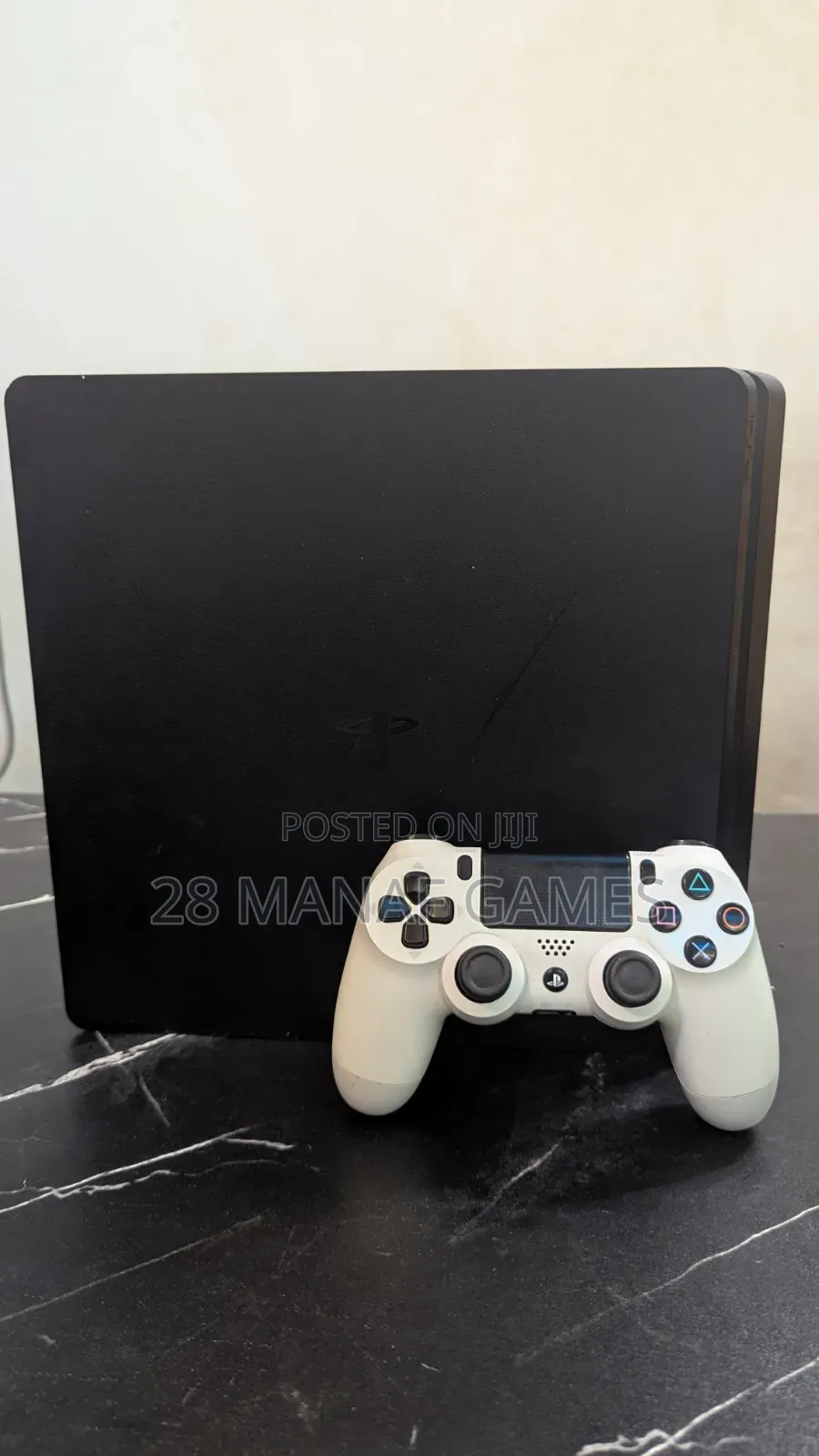 PS4 Slim With 7 Games and One Controller Very Neat Console