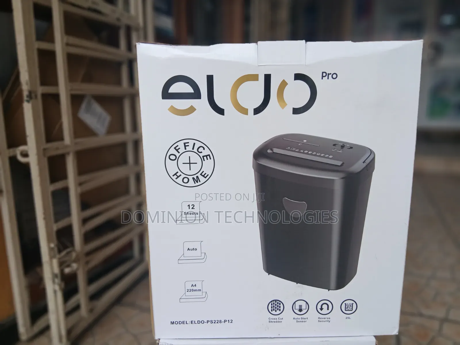 Eldo Cd228p -10 Paper Shredder - 12 Sheet Cross Cut