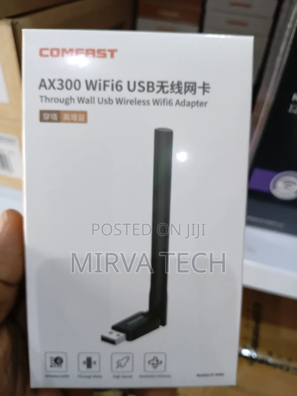 Comfast Wi-Fi 6 Ax300 Wireless USB Adapter CF-940F