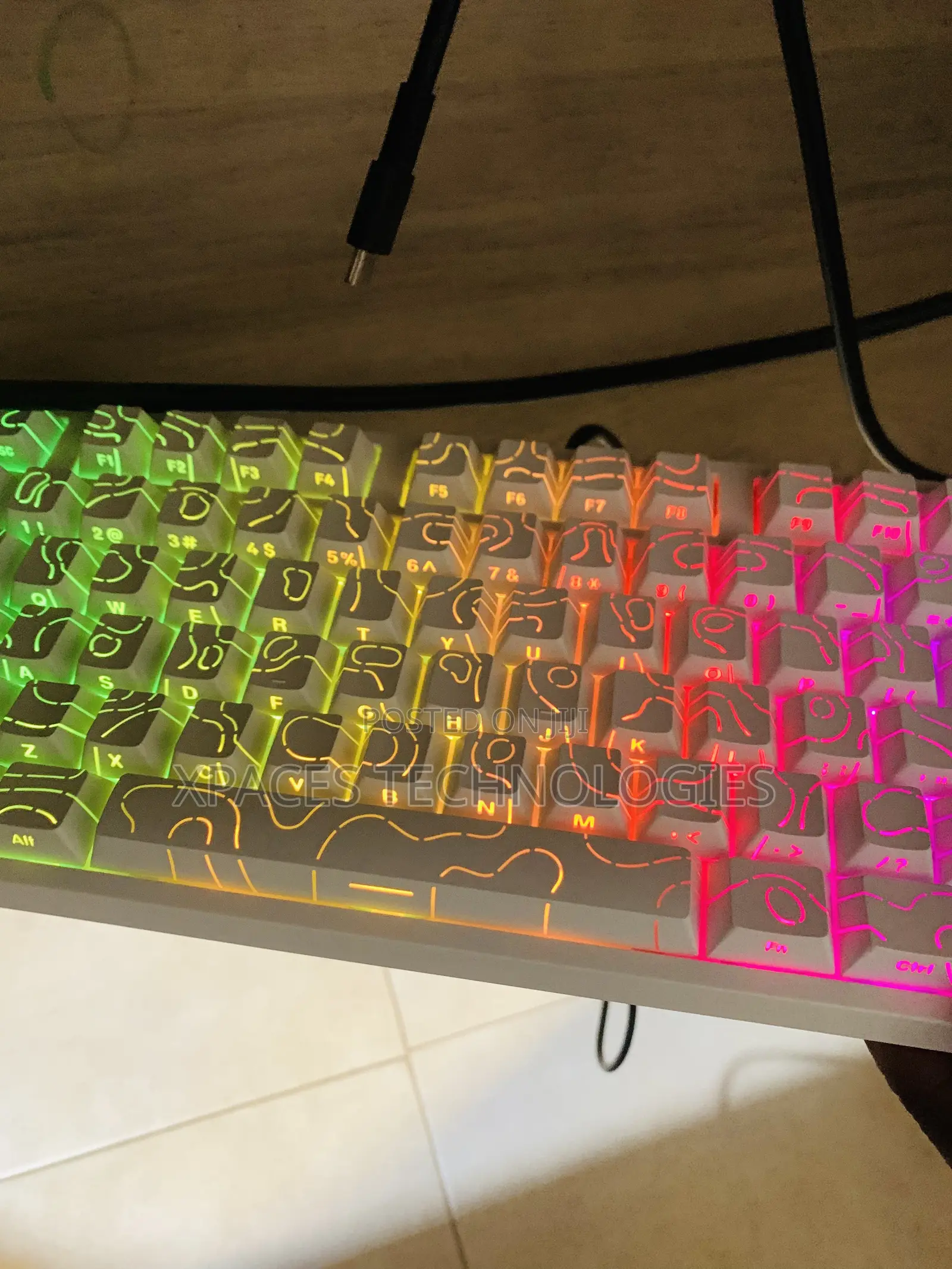 Attack Shark R82he Rt Wired RGB Mechanical Gaming Keyboard-White
