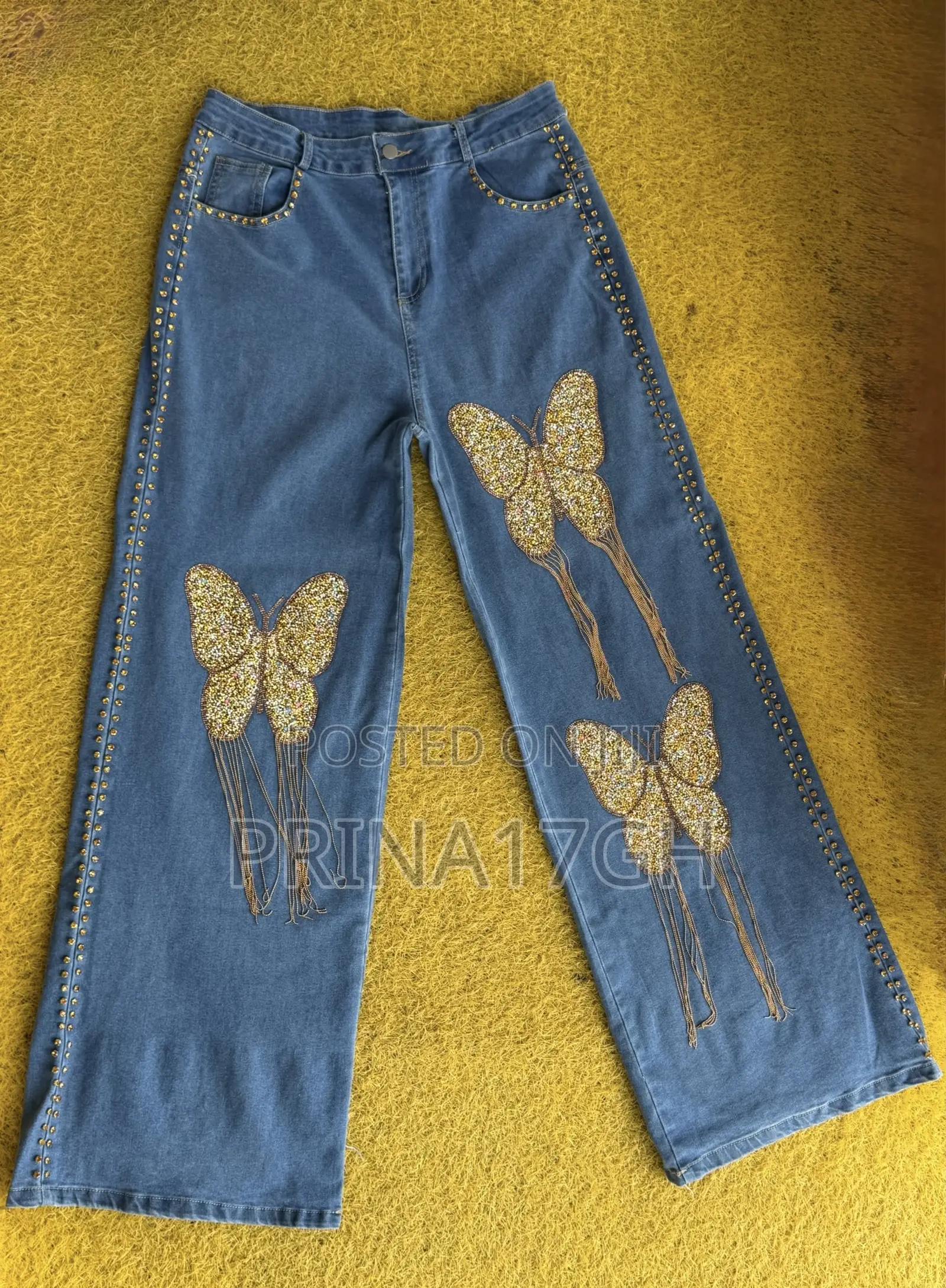 Butterfly Glam Denim Set
