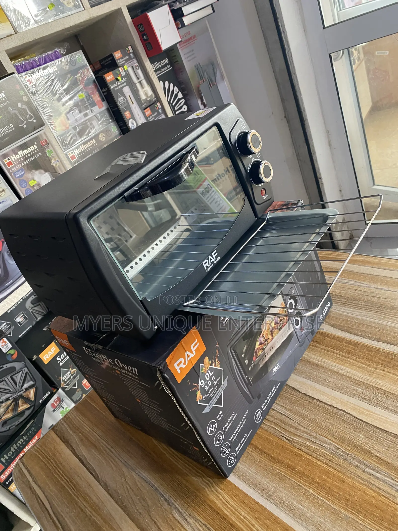 Raf Electric Oven,750W-With Glass Door(9L)