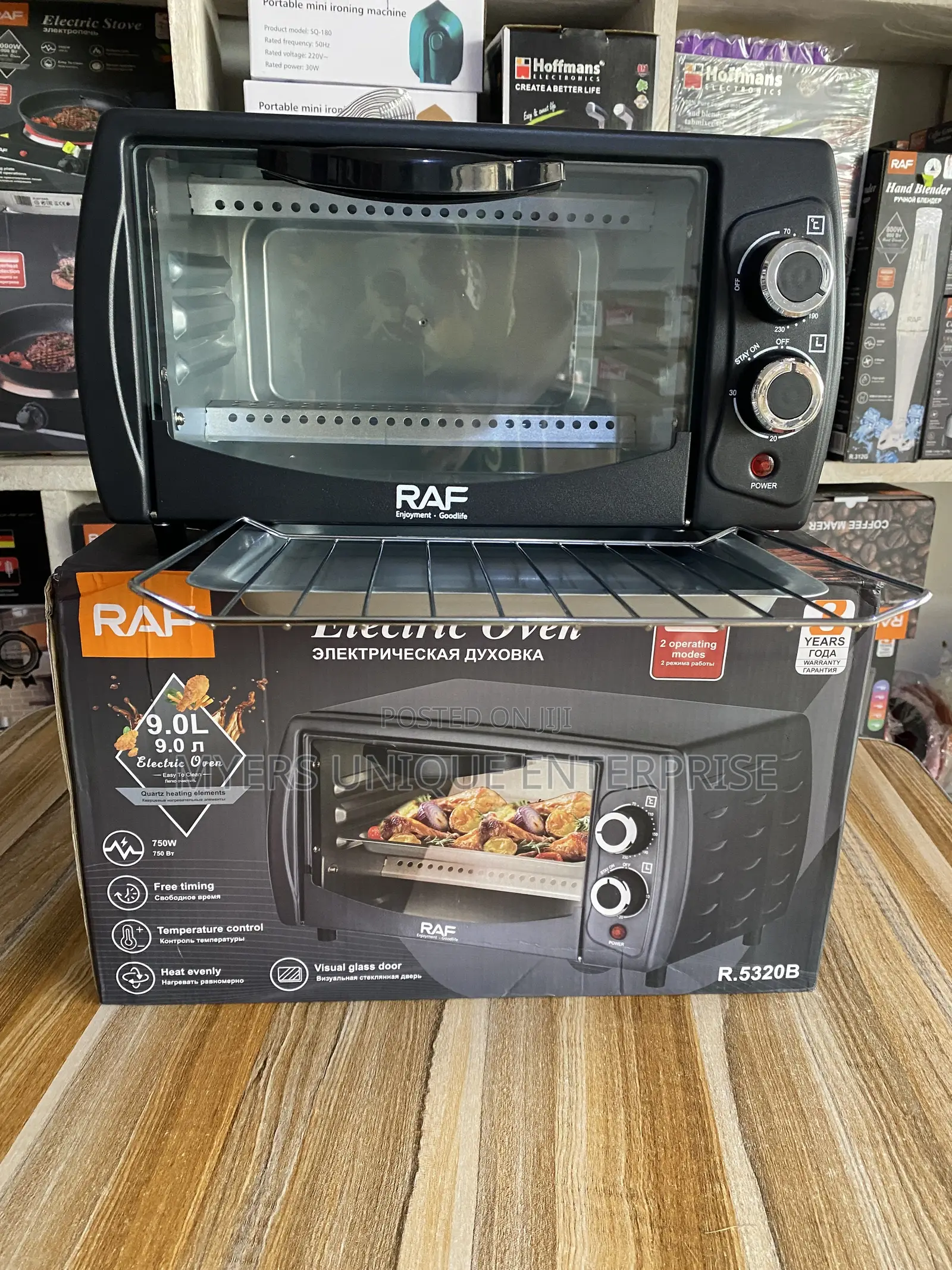 Raf Electric Oven,750W-With Glass Door(9L)