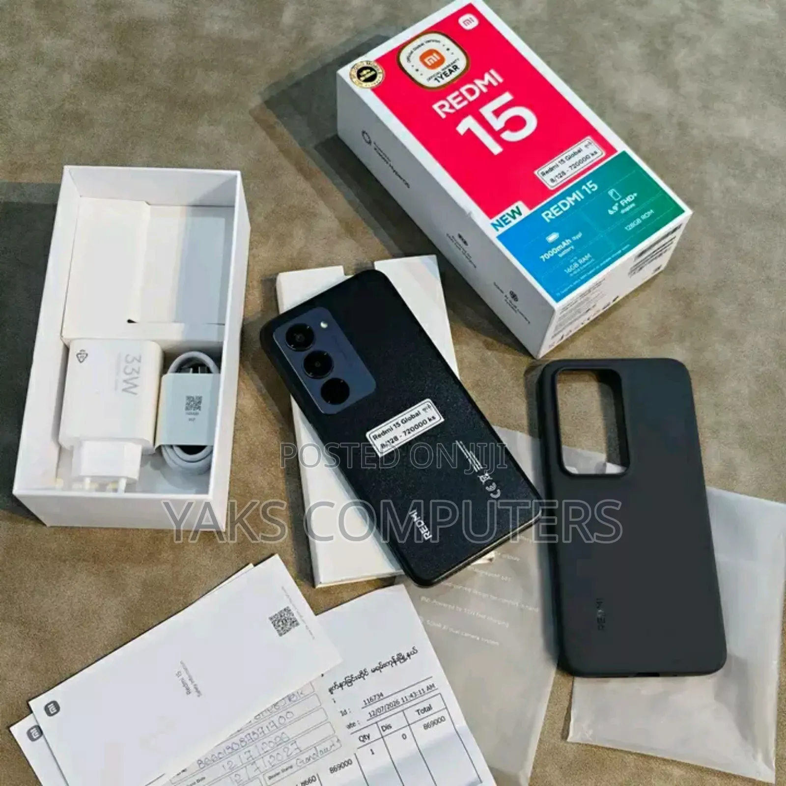 New Xiaomi Redmi 15 128 GB Black