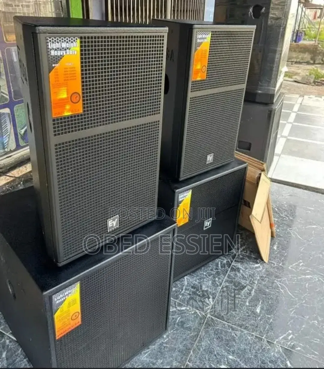 Ev Short Range Speakers and Single Bass Speakers (Pairs)`