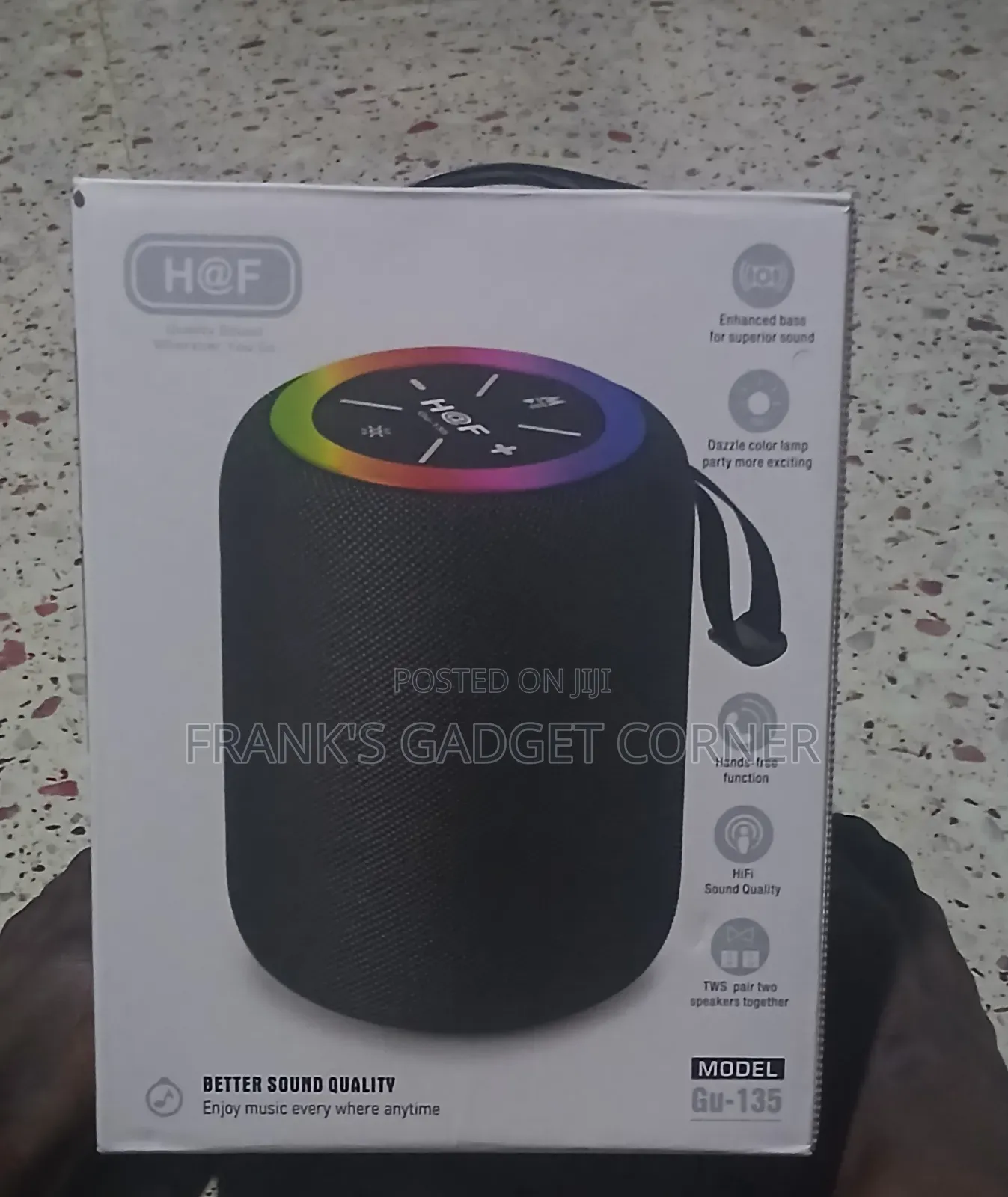 H at F Portable Bluetooth Speaker