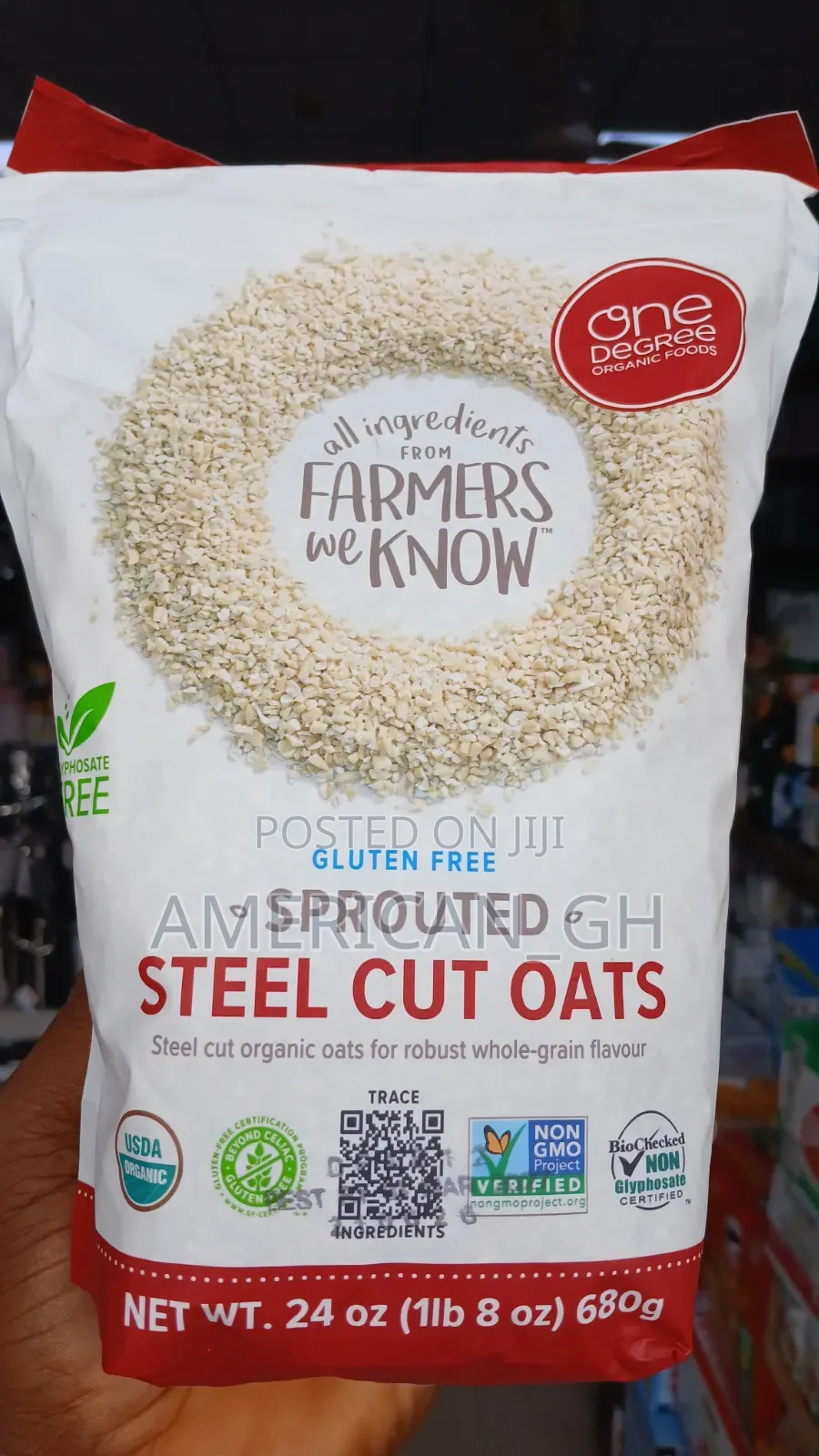 Organic Sprouted Steel Cut Oat, 680g