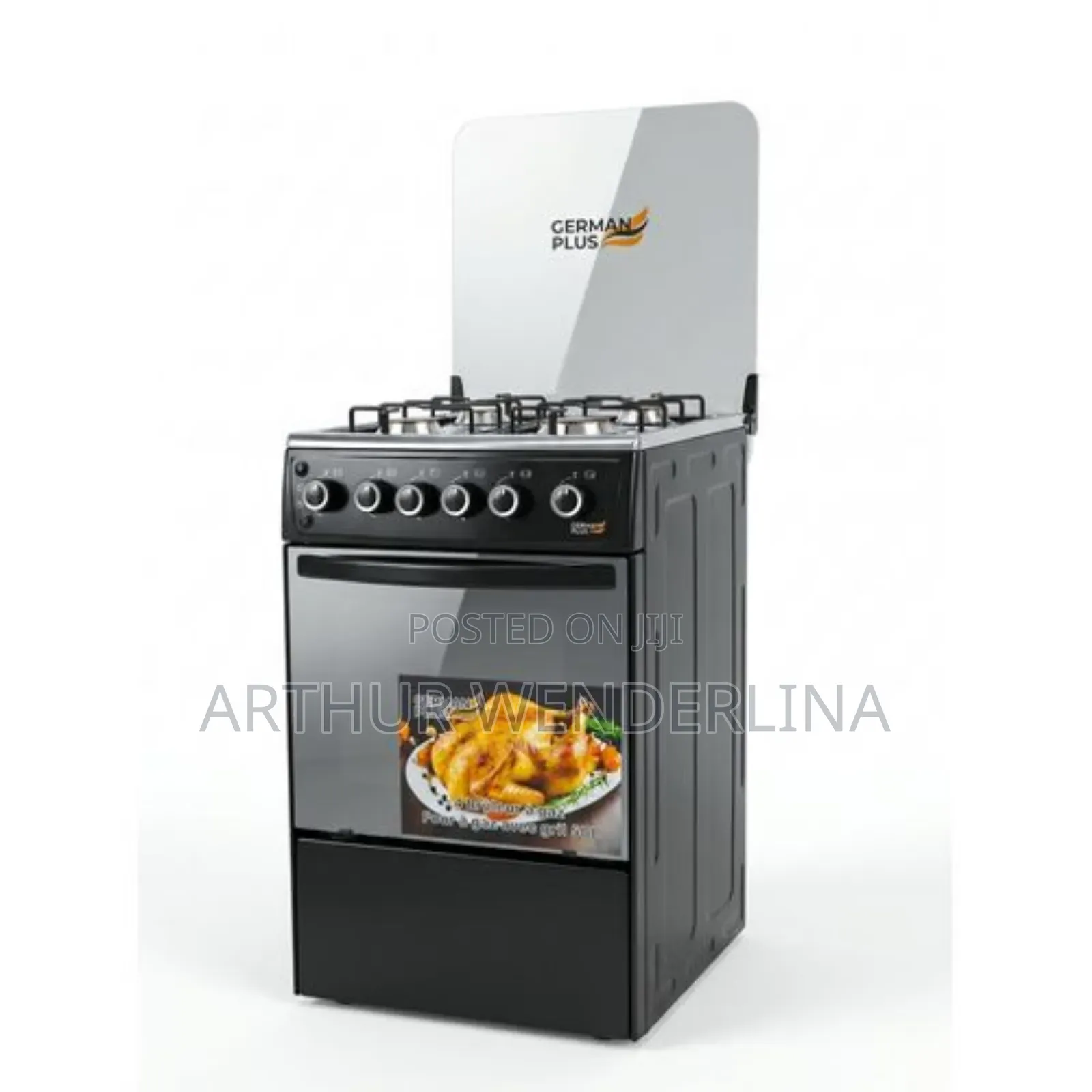German Plus 50X50 4- Burner Gas Cooker With Oven Grill