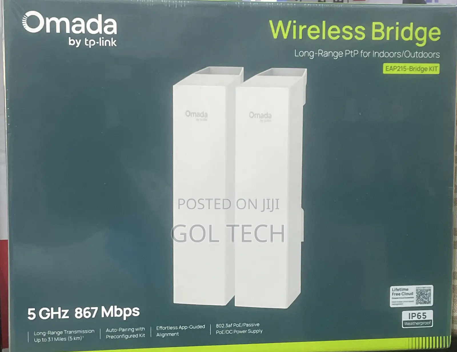 Omada Wireless Bridge Long-Range PTP for Indoor/Outdoor
