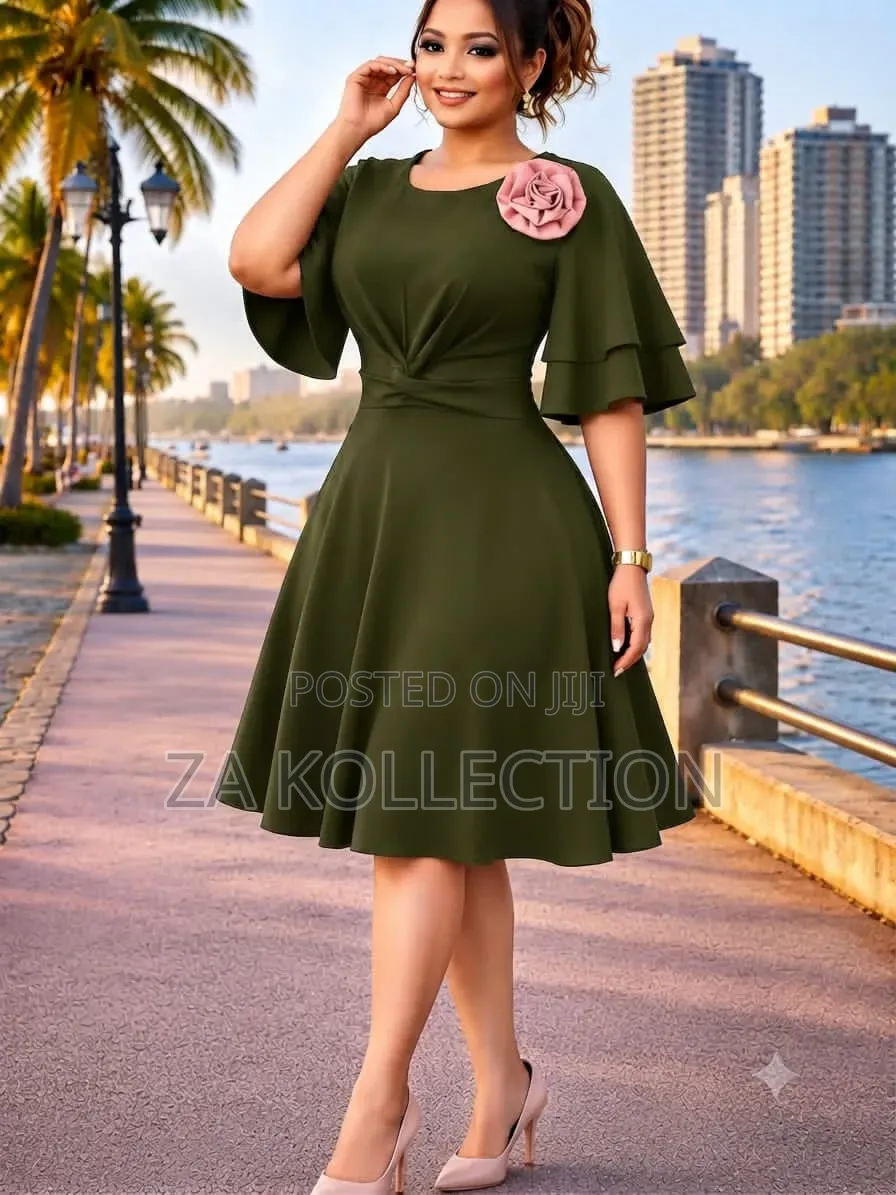 Elenzga Women's Fashionable Flare Dress