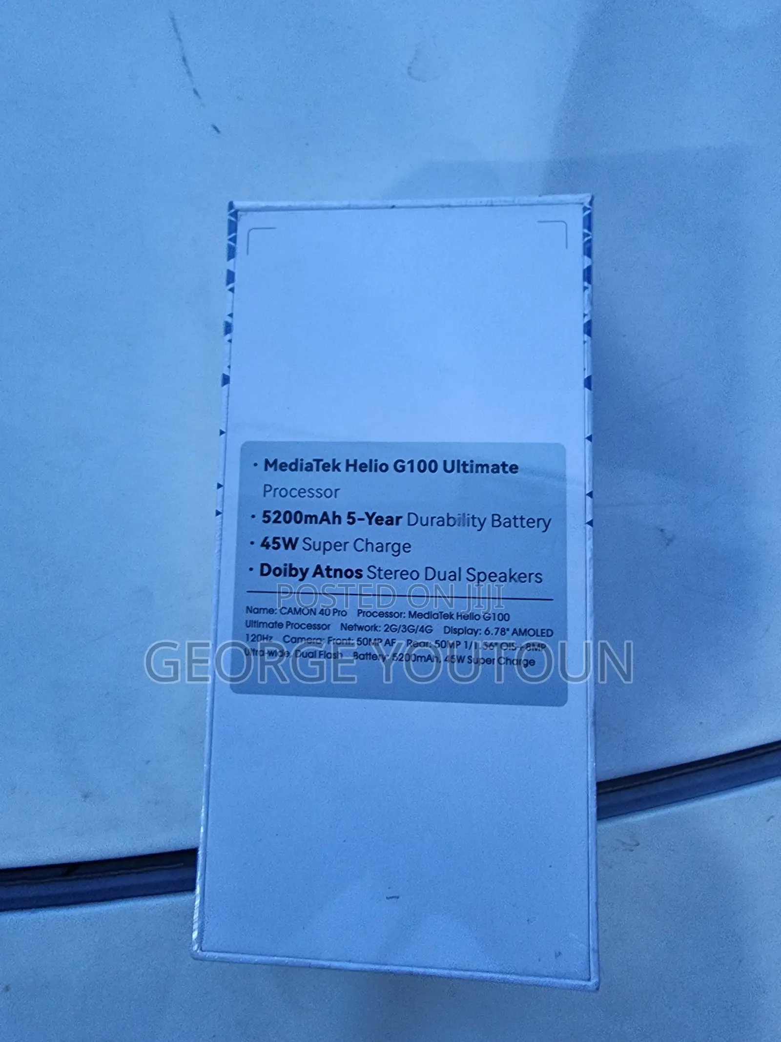 New Tecno Camon 40 Pro 5G 256 GB Black