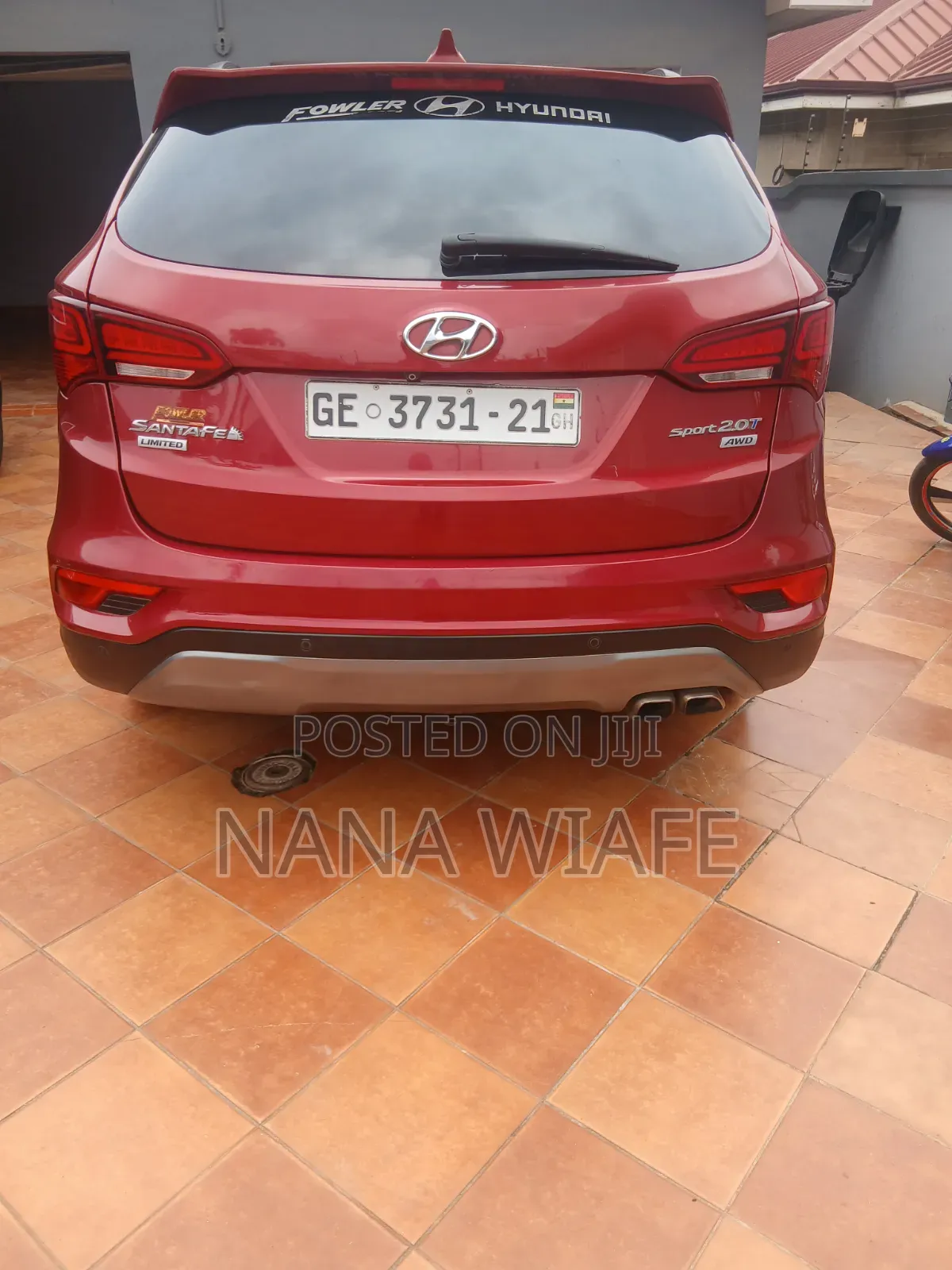 Hyundai Santa Fe GLS 4dr SUV AWD (3.3L 6cyl 6A) 2015 Red
