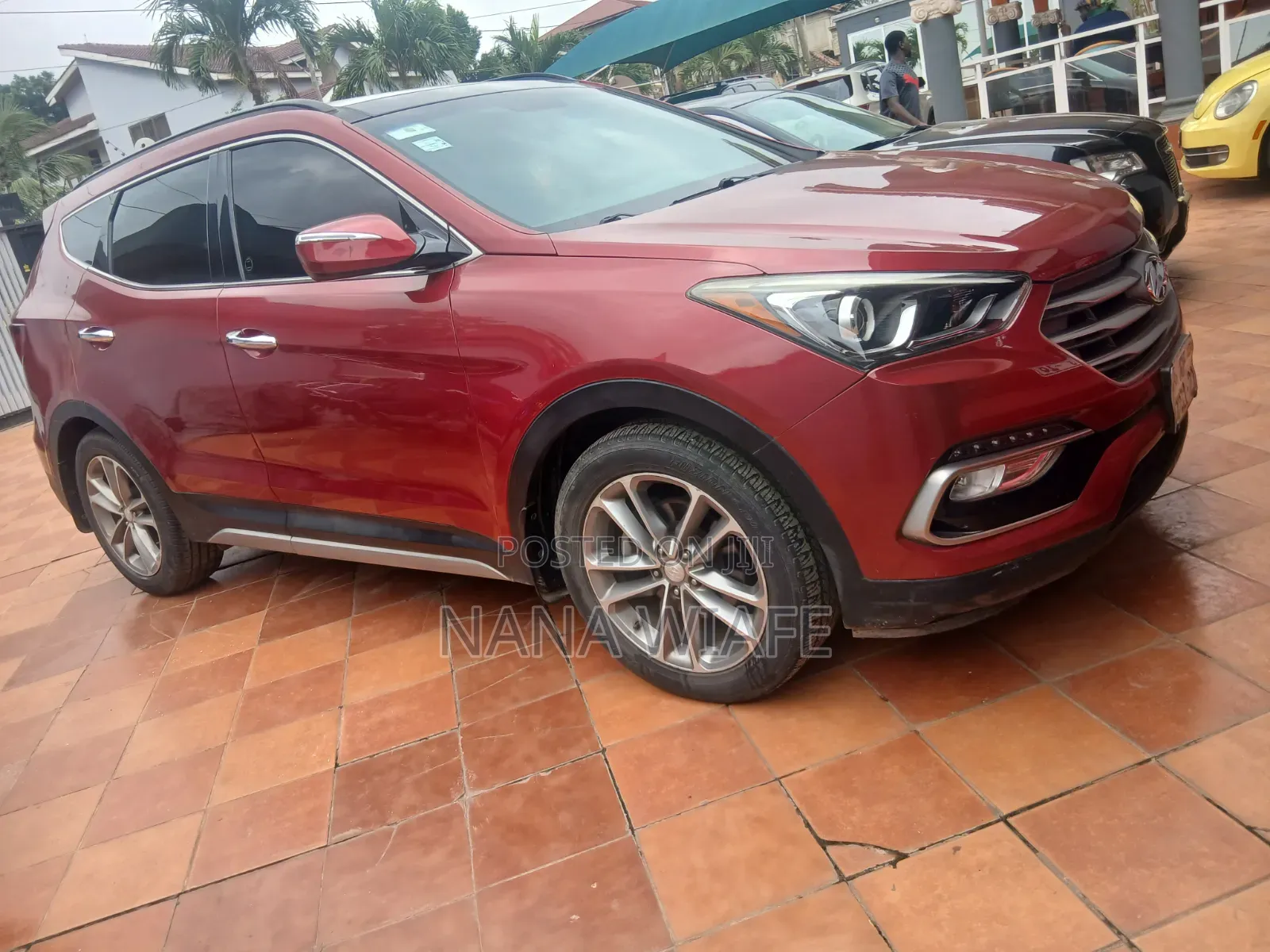 Hyundai Santa Fe GLS 4dr SUV AWD (3.3L 6cyl 6A) 2015 Red